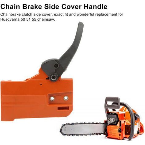 Ensemble Frein Chaîne - Couvercle Embrayage - Pour Tronçonneuse Husqvarna 50 51 55 - Référence OEM 503498103 - 1 Pièce (1/4)