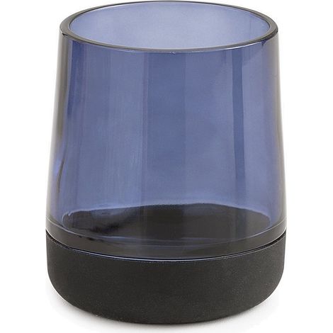 Portaspazzolini d' appoggio in vetro e silicone NC98 Gedy serie NICOLE Blu (1/2)