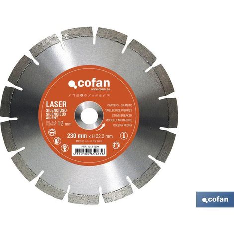 Disque diamanté tailleur de pierre silencieux 300 mm