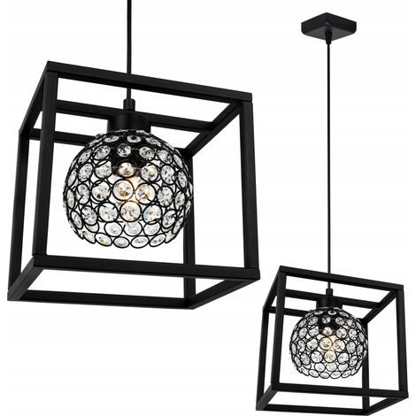 Hängelampe Käfig elegante Glaskugel