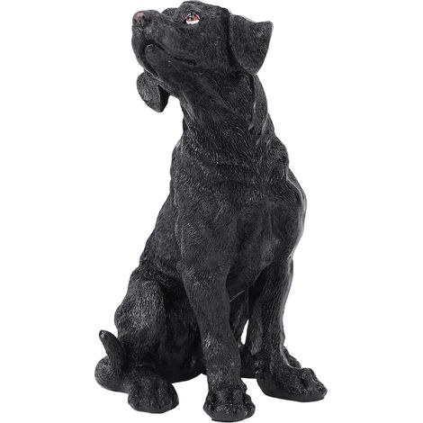 Realistic Dog Statue, Resin Puppy Figurine, Discolored Home Decoration for Indoor and Outdoor Use with Delicate Craftsmanship (1/5)