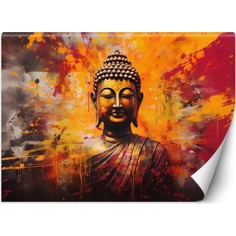 Papier peint Statue de Bouddha colorée abstraite 150x105 (1/5)