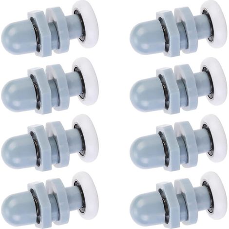 Roulette Porte Coulissante Douche, Rouleau de Porte de Douche, Coureurs de Porte Douche Coulissant Piste Roulement Salle Bains pour Pièces de Fixation De Pièces De Rechange(20mm) (1/5)