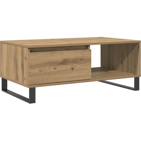 Maison Exclusive - Tavolino da Salotto Rovere Artigianale 90x50x36,5 cm Truciolato