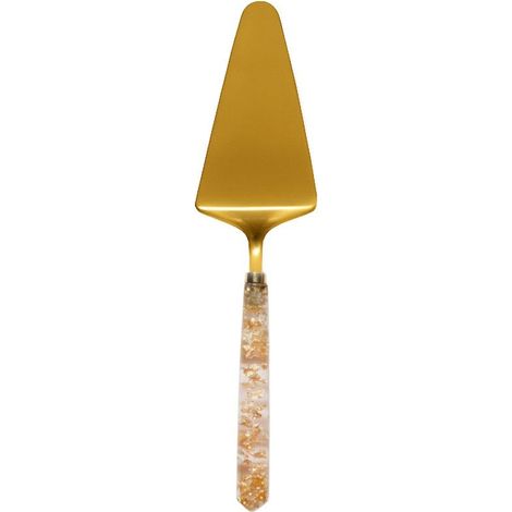 Pelle à Tarte Pailletée en Acier Doré et Rose Pelle de Service pour Gâteaux 28 x 7 x 1,5 cm - PANGIVO (1/3)