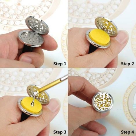 Vaporisateur de Voiture,Désodorisant de voiture d'aération Clip aromathérapie Diffuseur d'huiles essentielles parfum (1/4)