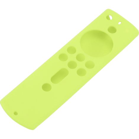 Coque Silicone Télécommande Fire TV Stick 4K 2018, Housse Anti-Choc Antidérapante, Vert Fluorescent (1/5)