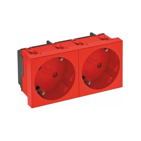 OBO Bettermann Vertr Steckdose 33 Grad, 2-fach Schutzkontakt STD-D3S SRO2 (1/5)