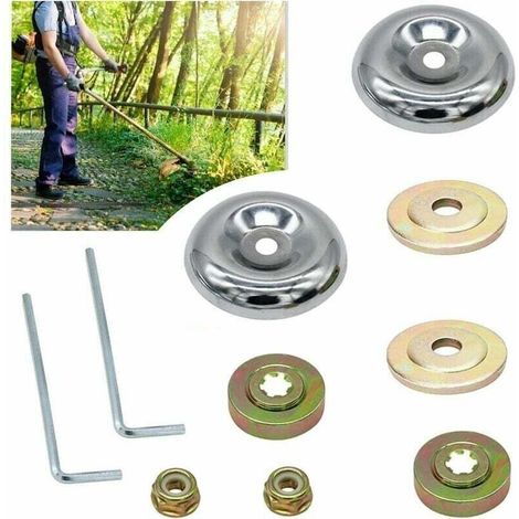Kit universal de fijación de tuerca para desbrozadora, accesorios para desbrozadora, piezas para cortacésped, accesorio de repuesto, 10 piezas (1/5)