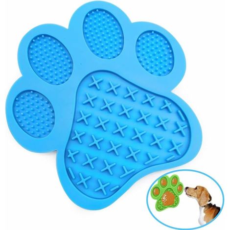 Tapis à Lécher pour Chien, Tapis de Léchage pour Chien Alimentation Lente, à Manger Lentement avec Super Ventouse pour lécher Le Beurre d'arachide, Le Bain d'animaux, Le toilettage (1/5)