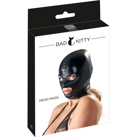 Bad Kitty - Maschera nera con aperture per occhi e bocca (1/5)