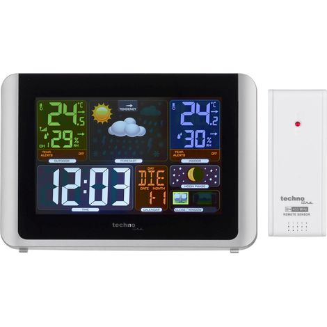 Technoline Stazioni meteorologiche Moderne WS6442, Temperatura Interna, Temperatura Esterna, Tendenza meteorologica, Display a LED, Alimentazione (1/5)
