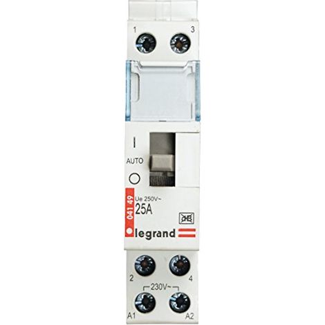 Contacteur modulaire 25A, contacts 2no SM425 230V silencieux