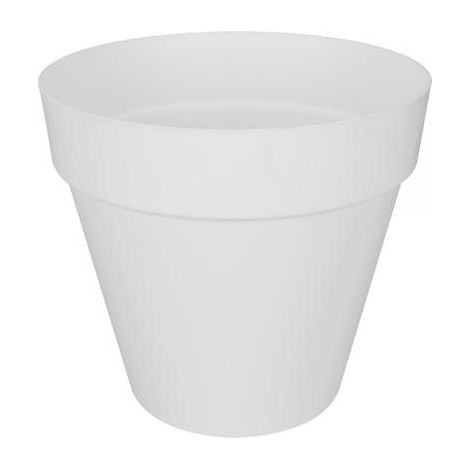 Pot de fleur Elho Plastique Rond Loft Urban Blanc Ø 50 x H.44 cm 48 l (1/4)