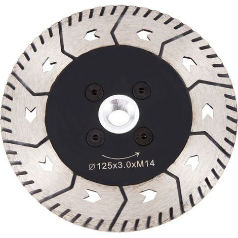 Lame scie diamant double face 125x2.8mm M14 tronçonnage meulage pointe (1/5)