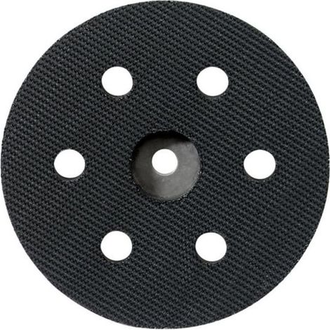 METABO Stützteller 80 mm, gelocht, mittelharte Ausführung, mit Kletthaftung, für SXE 400, für Haft-Schleifblätter (624064000) (1/2)