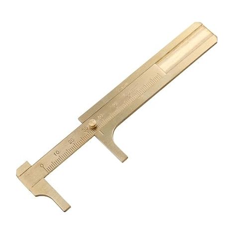 80mm Brass Vernier Caliper, Precision Pocket Caliper for Quick Measurement in Workshop or Field (1/5)