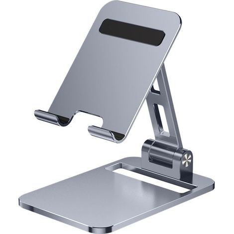 Handyhalterung – Aluminiumlegierung – Robuster Standfuß – Höhen- und winkelverstellbar – Für den Schreibtisch – 1 Stück (1/5)