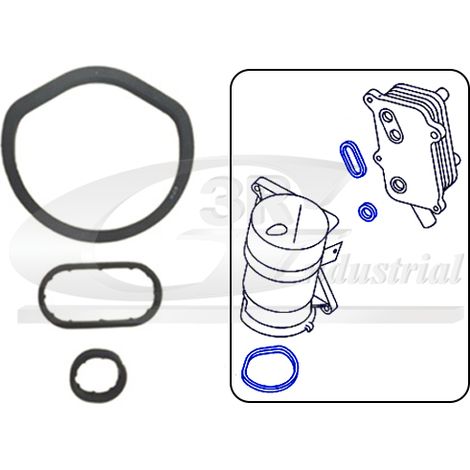 3RG 76509 KIT JUNTAS INTERCAMBIADOR (3PCS)