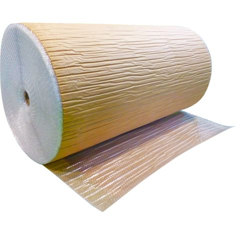 Papier bulles KRAFT 1200 mm x 100 M - Ø bulle 10mm - 80µ (1/2)