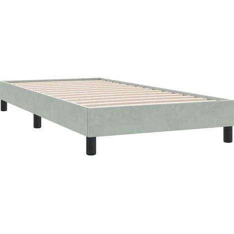 Maison Exclusive - Bettgestell ohne Matratze Hellgrau 100x220 cm