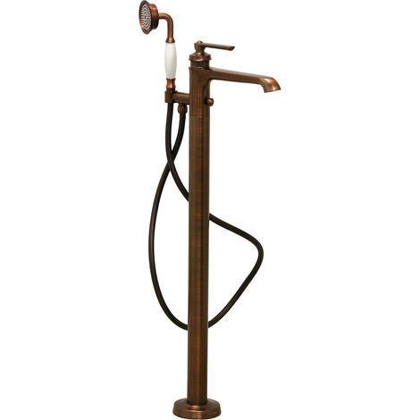 Freistehende Badewanne, Bodeninstallation, Retro-Modell, Kupferfarbe, Mamoli Mademoiselle 146500000009  Kupfer