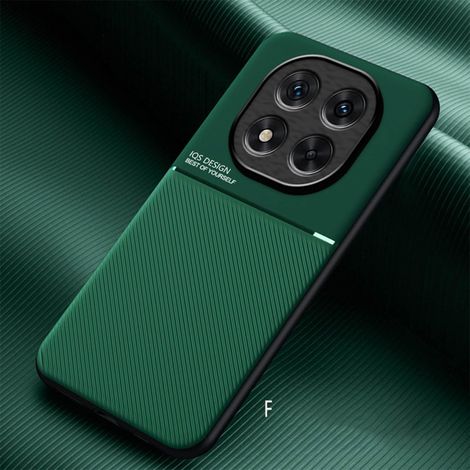 Coque pour Xiaomi Redmi Note 14 Pro+ Plus 5G, Grâce Exquis Mode Texture Doux Étui, Premium Très Mince Antichoc Antidérapante TPU + PU Bumper Silicone Housse. Vert (1/5)