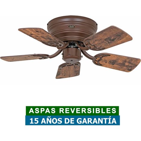 Ventilateur de plafond Classic Flat III Laiton brossé 75