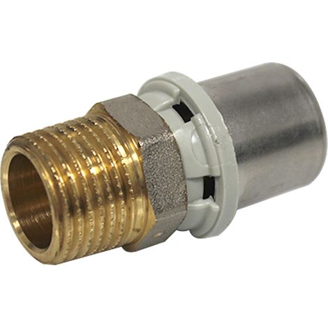 Raccord multicouche à sertir TH - Droit Mâle 1/2" (15/21) - Ø20x2,0 - Arcanaute (1/4)