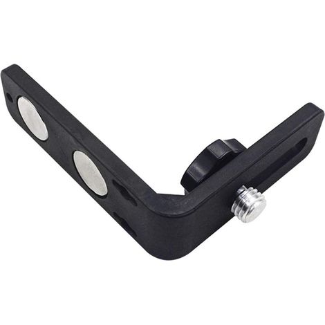 Nivel magnético en forma de L: soporte magnético multifuncional duradero para láseres Topcon, Spectra, Leica, Bosch, Hilti y Dewalt (1,6 cm) (1/5)