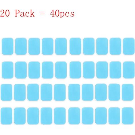Gel pads for electrical muscle stimulation (EMS) devices for abdominal, hip, and gluteal muscles 05450-AquaForge