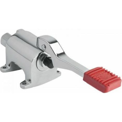 Miscelatore monopedale progressivo a pavimento in ottone cromato - Idral (1/5)