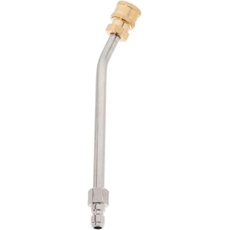 Tige Incurvée à Haute Pression Pour Nettoyeur Rallonge y Nettoyage De Voiture Et Gouttières Accessoire Inoxydable - 21.50X3.50X1.20CM