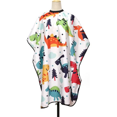 1 Cape de coiffure, polyester, fermeture ajustable, antistatique, imperméable, pour enfants salon maison (1/5)