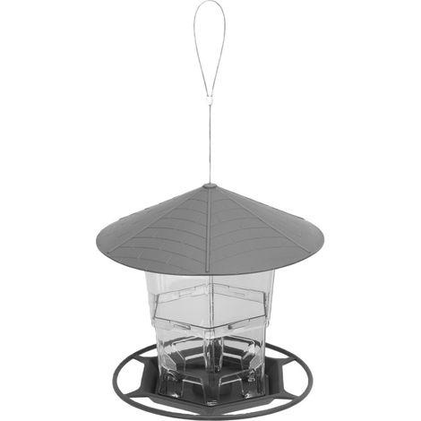 Mangeoire suspendue rétractable, crochet de suspension en métal pour l'extérieur, étanche à la pluie, aux fuites et aux intempéries pour oiseaux (1/5)