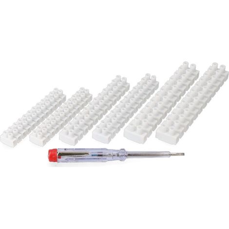 Kit bricolaje eléctrico destornillador+regletas de conexión (1/2)