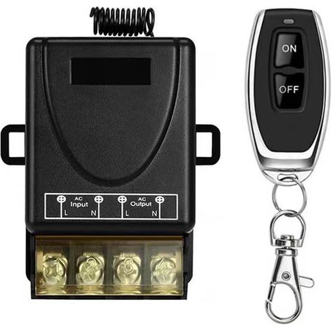 Hochleistungs-433-MHz-Radio-Schalter (85–260 V) zur Fernsteuerung von Einphasen-Wasserpumpen ON/OFF – Kompatibel mit Schlüsselfernbedienungen – Breiter Spannungsbereich – Einfache Installation-lsw