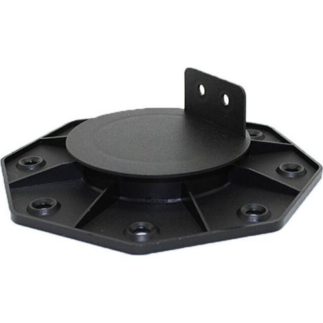 Lot de 10 PLOT RÉGLABLE DE 30 À 60 MM POUR TERRASSE BOIS ET COMPOSITE - Noir (1/5)