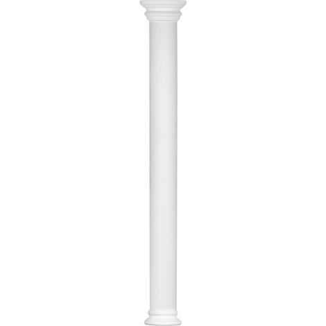 Säulen und Halbsäulen rund glatt Stuck Auswahl 180mm N3218: Rund, Komplettset 1