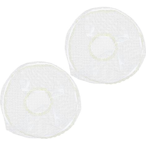 Housses de Protection Couverture Ronde Résistante Lot de 2 en Polyester sans Bloquer le Vent, Ambiance Estivale Sûre pour Ventilateur Pied Blanc (1/5)