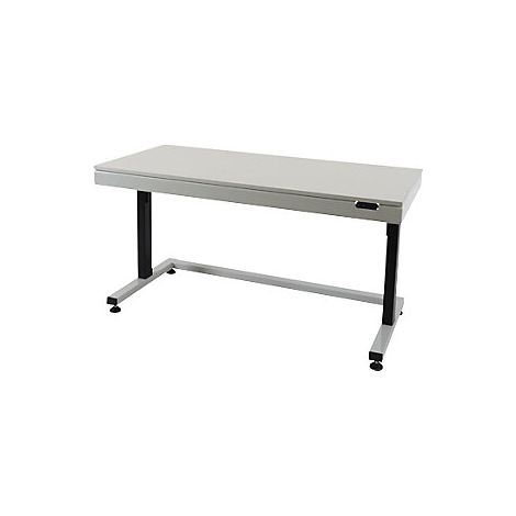 Mesa de trabajo de altura regulable eléctricamente tablero