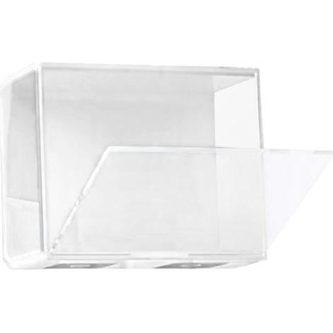 Vitrine de présentation pour poupée ABS transparente empilable, boîte d'exposition claire pour figurines miniatures de collection, support de rangement blanc grand format (1/5)