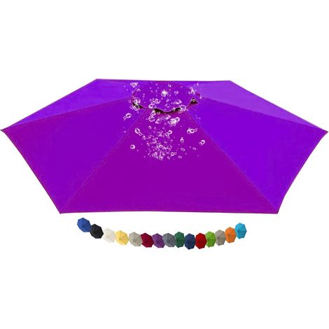 Tissu de Remplacement pour Parasol Déporté Toile de Rechange pour Parasol, Bâche de Remplacement pour Parasol Déporté, pour Terrasse Jardin Piscine(N16,11.5 FT 350cm 8 Ribs)
