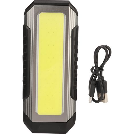 Lampe de travail rechargeable 1000 lumens base magnétique USB-C batterie 4000mAh 5 modes éclairage COB LED portable atelier (1/5)