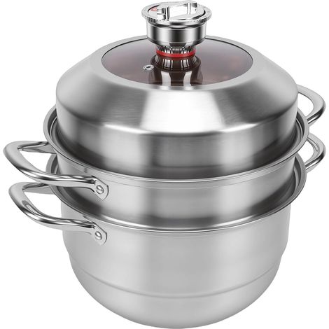 Cooking Pot 3 Tier Thickened Stainless Steel Large Capacity
