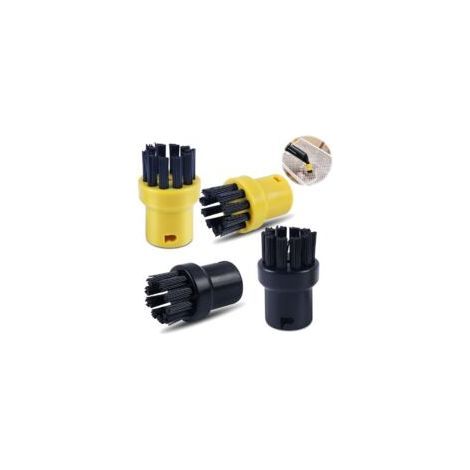Set di 4 spazzole per la pulizia a vapore, accessori per la pulizia a vapore, set di spazzole rotonde, per Kärcher SC1 SC2 CTK10 SC3 SC4 SC5 SC7 (1/5)