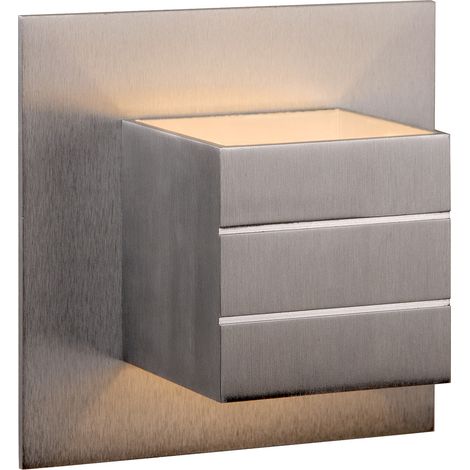 Applique contemporaine carrée en aluminium Lea (1/2)