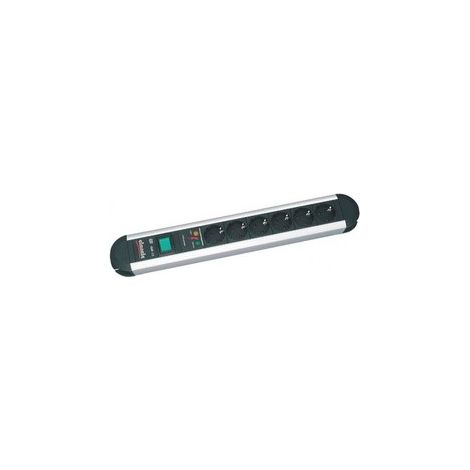 Bachmann Primo multiprise gris six prises protection surtensions