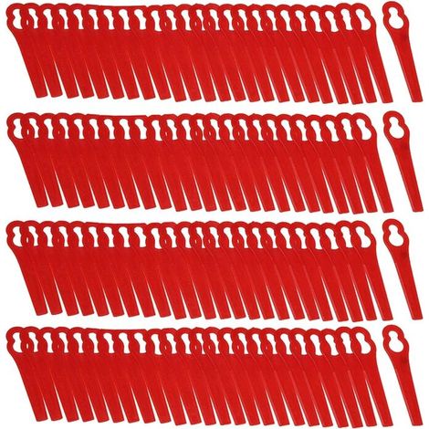 100er-Set Ersatz-Kunststoffklingen für Florabest Lidl FRTA 20 A1 Fat 18B3 FRT18A Trimmerklingen.