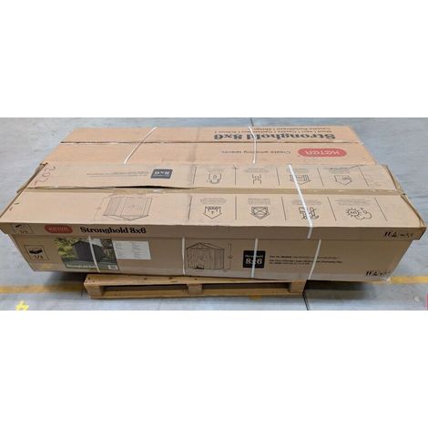 [GEBRAUCHT] B-Ware Keter Stronghold Shed 8x6, Grey